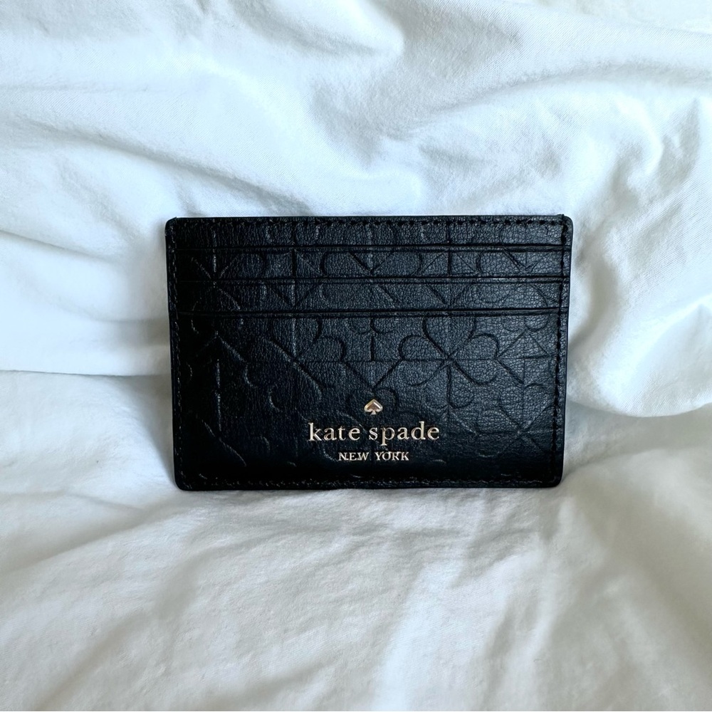 NWOT Kate Spade Black Card Case